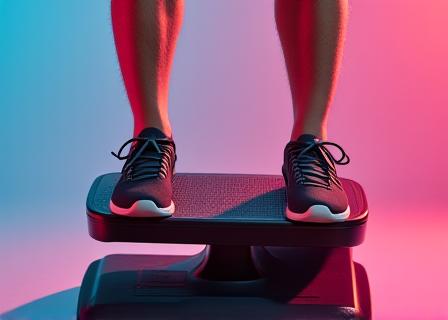 Stepper with resistance bands for full body workout